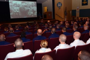 WWII speaker recounts D-Day to USCG recruits